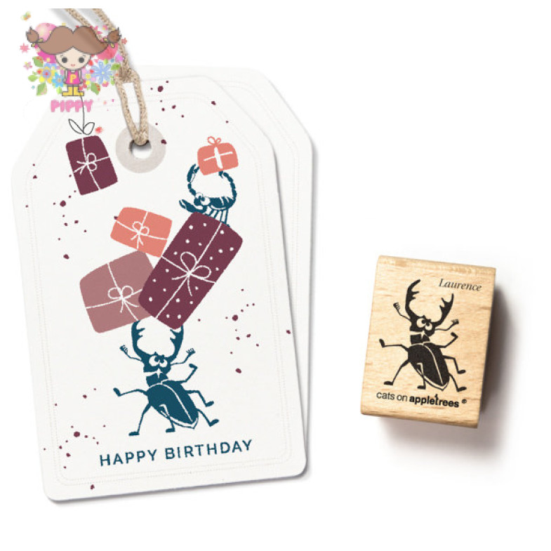 cats on appletrees スタンプ☆クワガタ ローレンス 昆虫 夏(Stag Beetle Laurence)☆